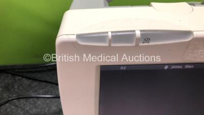 Job Lot Including 1 x Philips IntelliVue MP30 Patient Monitor Including Printer Options (Powers Up with Damage to Casing - See Photos) 1 x Philips IntelliVue Patient Monitor (Powers Up with Damage to Casing and Dial - See Photos) with 2 x Philips M3001A M - 4