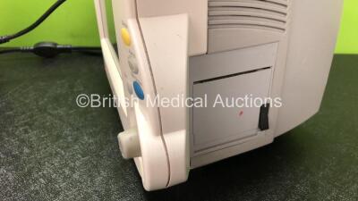 Job Lot Including 1 x Philips IntelliVue MP30 Patient Monitor Including Printer Options (Powers Up with Damage to Casing - See Photos) 1 x Philips IntelliVue Patient Monitor (Powers Up with Damage to Casing and Dial - See Photos) with 2 x Philips M3001A M - 5