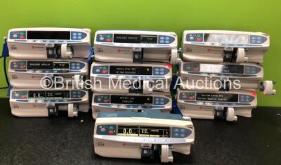 10 x CareFusion Alaris GH Syringe Pumps (9 x Power Up, 2 x Require Service, 1 x SP1 Code, 1 x SF3 Code, 1 x KL6 Code)