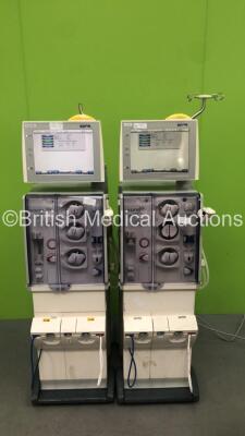 2 x Fresenius Medical Care 5008 Cordiax Dialysis Machines - Software Version 4.57 - Running Hours 33216 / 42442 (Both Power Up)