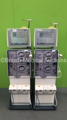 2 x Fresenius Medical Care 5008 Cordiax Dialysis Machines - Software Version 4.57 - Running Hours 31399 / 39222 (Both Power Up)