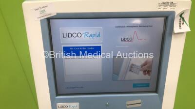 LiDCO Rapid Hemodynamic Monitor on Stand with 1 x AC Power Supply (Powers Up) *SN 8101-08-0096* - 2