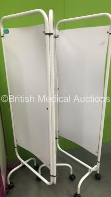 1 x Bristol Maid Patient Privacy Screen and 1 x Ocura Patient Privacy Screen - 3