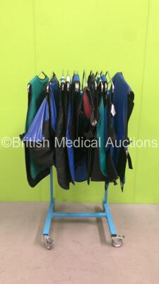 1 x Protecx Metal Rail with 11 x X-Ray Aprons