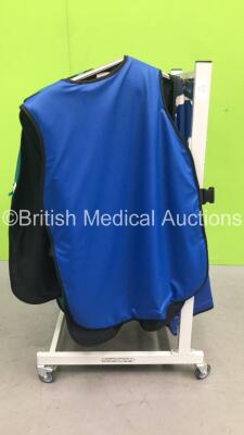 1 x Wardway Metal Rail with 11 x X-Ray Aprons - 3