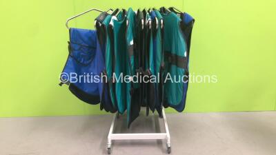 1 x Wardway Metal Rail with 11 x X-Ray Aprons - 4