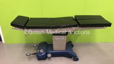 Maquet Model 1118.02B0 Alphaclassic Hydraulic Operating Table with Cushions (Hydraulics Tested and Working) *SN 00138*