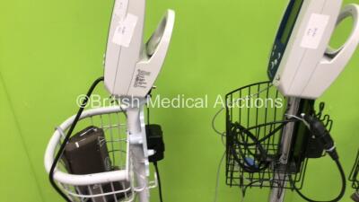 4 x Welch Allyn SPOT Vital Signs Monitors on Stands with Selection of Cables (All Power Up) *S/N 201620816 / 2003045106 / 201213907 / 200206159* - 7