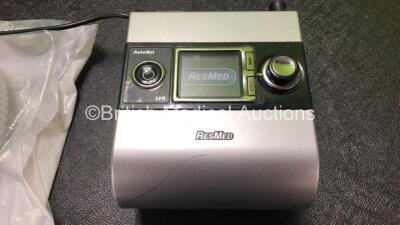 Job Lot Including 11 x ResMed S9 CPAP Units with 10 x Power Supplies (All Power Up, 1 x Crack in Casing - See Photos) 2 x ResMed H5i Humidifier Units, 1 x ResMed S8 Autoset Spirit II CPAP (Damaged Casing - See Photos) and 2 x WILAmed Breathing Tubes - 4