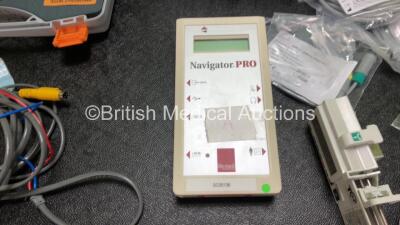 Mixed Lot Including 1 x Smiths Medical Graseby 2100 Syringe Pump *Mfd 2020* (Powers Up) 1 x CareFusion Micro I Spirometer in Case, 1 x Pair of Telephonics Audiometry Headphones, 1 x Natus Navigator Pro Unit, 1 x CME Medical T34 Ambulatory Syringe Pump and - 7