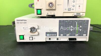 Job Lot Including 1 x Olympus OTV-S4 Digital Signal Processing Unit, 1 x Olympus CLV-S20 Light Source Unit and 1 x Olympus CLV-U20 Universal Light Source Unit (All Power Up) - 3