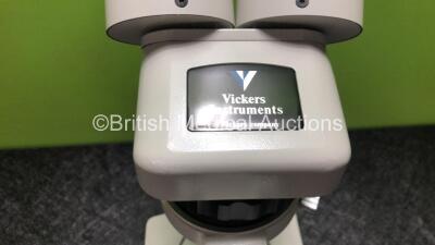 Vickers Instruments Benchtop Microscope (Powers Up with Good Bulb, Damaged Glass - See Photos) - 7