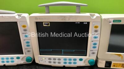 Job Lot Including 1 x GE Type F-FMW-01 Patient Monitor (Draws Power Does Not Power Up, Damage to Casing and Missing Light Cover - See Photos) 1 x GE Type F-FM-01 Patient Monitor (Powers Up with Damage to Casing and Missing Light Cover - See Photos) and 1 - 6