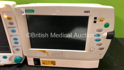 Job Lot Including 1 x GE Type F-FMW-01 Patient Monitor (Draws Power Does Not Power Up, Damage to Casing and Missing Light Cover - See Photos) 1 x GE Type F-FM-01 Patient Monitor (Powers Up with Damage to Casing and Missing Light Cover - See Photos) and 1 - 9