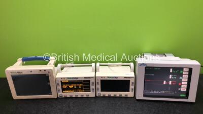 Job Lot Including 1 x Welch Allyn Propaq Encore Patient Monitor Including ECG, SpO2, T1, T2, NIBP, P1 and P2 Options (Untested Due to No power Supply, Damage to Casing - See Photos) 1 x Welch Allyn Propaq Encore Patient Monitor Including ECG SpO2, T1, T1,