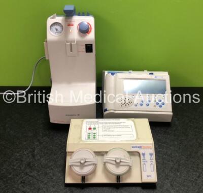 Mixed Lot Including 1 x Medela Vario 8 Portable Suction Pump (Powers Up) 1 x Sonicaid Freedom Ref SF1-EUR Telemetry CTG Machine with 1 x AC Power Supply (Powers Up) and 1 x Huntleigh Assist Range Vascular RL Fetal Module with Huntleigh ACC214 Docking Stat