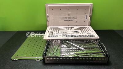 Job Lot Including 1 x Orthofix Modulsystem Set in Tray and 1 x Synthes Set in Tray (Possibly Incomplete - See Photos)