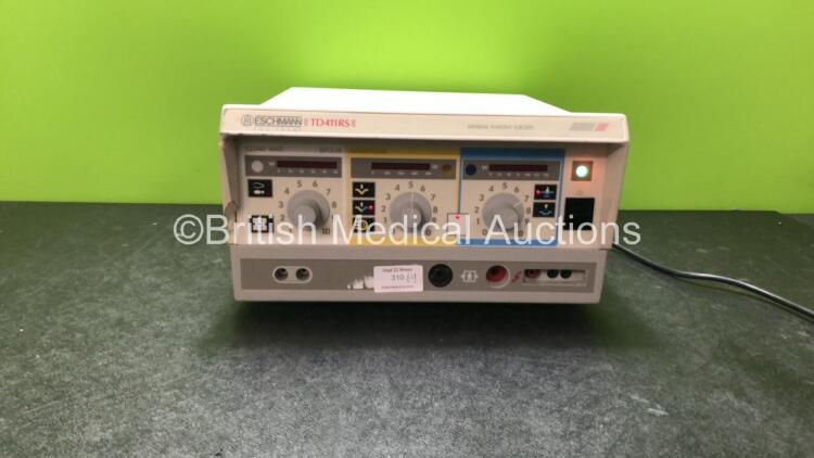 Eschmann TD411RS Minimal Invasive Electrosurgical Surgery Unit (Powers Up with Cracked Casing-See Photo) *SN 4RSF-9E-1088*