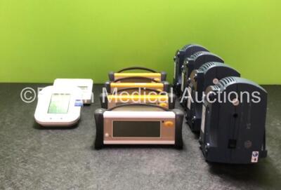 Mixed Lot Including 2 x Omron 711 BP Meters, 1 x Omron M6 Comfort BP Meter, 4 x Datex Ohmeda Trusat Pulse Oximeters and 4 x Pari TurboBOY SX Nebuliser *SN 0197, 20081022573VF, FCCH00115, FCE11360024SA, FCCH10432, FCC09050001SA, 2W15D10477, SW13L05928, SW1