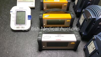 Mixed Lot Including 2 x Omron 711 BP Meters, 1 x Omron M6 Comfort BP Meter, 4 x Datex Ohmeda Trusat Pulse Oximeters and 4 x Pari TurboBOY SX Nebuliser *SN 0197, 20081022573VF, FCCH00115, FCE11360024SA, FCCH10432, FCC09050001SA, 2W15D10477, SW13L05928, SW1 - 4