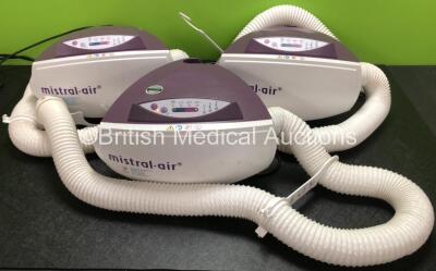 3 x Mistral-Air Plus Warming Units with Hoses (All Power Up) *SN 150129563 / 170251081 / 170251095*