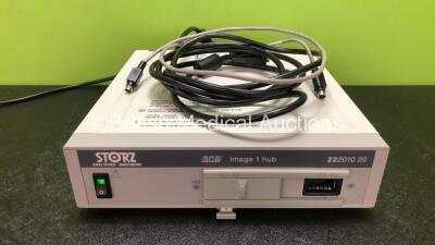 Karl Storz Endoscope 222010 20 SCB Image 1 Hub Duo Camera Control Unit (Powers Up) *SN GA664006-P*