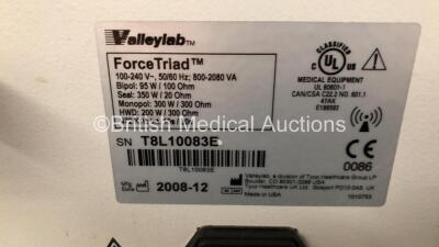 Valleylab ForceTriad Electrosurgical / Diathermy Unit Software Version 4 (Powers Up) and 2 x SafeAir Smoke Evacuators (1 x Powers Up with Damage to Casing, 1 x No Power - See Photos) - 6