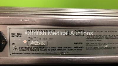 Mixed Lot Including 1 x MicroAire Ref 1025 Drive Console (Powers Up) 1 x Navigator GPS Gamma Positioning System with Accessories (No Power, Suspected Flat Battery) and 1 x B Braun Infusomat Space Infusion Pump (No Power) - 8