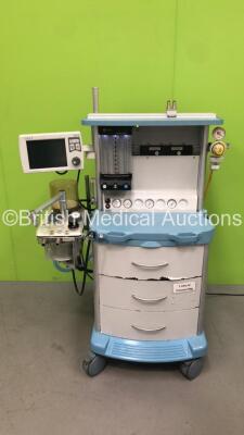 Intermed Penlon Prima SP2 Anesthesia Machine with 1 x InterMed Penlon AV-S CPU Ventilator with 1 x Bellow, 1 x Mixer and Hoses (Powers Up with Blank Display Screen *SN SP20208118*