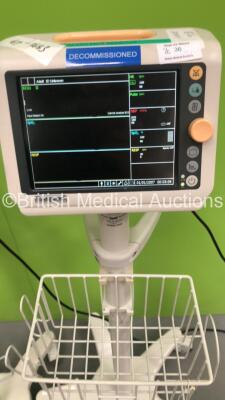 2 x Welch Allyn SureSigns VM4 Patient Monitors on Stands (Both Power Up) *S/N N/A* - 2