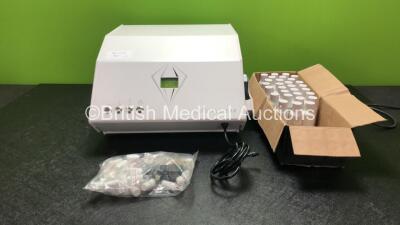 Crystal Clear Model MDA Microdermabrasion Machine *version 3.02* with 29 x Crystal Clear Microdermabrasion Bottles and Attachments (Powers Up)