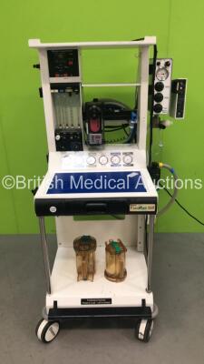 Blease Frontline Plus 560 Anesthesia Machine with 1 x Spacelabs Healthcare 2200 MRI Ventilator, 1 x paraPAC Model AP alarmPAC, 1 x Blease Isoflurane Vaporizer and Hoses (Powers Up) *SN 1360398*