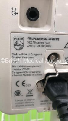 1 x Philips SureSigns VM4 Patient Monitor on Stand and 1 x Welch Allyn 53N00 Vital Signs Monitor on Stand (Both Power Up) *S/N JA124193* - 4