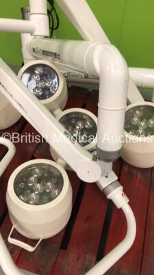 Brandon Medical Galaxy Ultra HD-LED Dual Ceiling Mounted Operating Lights with Arms - 4