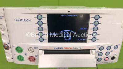 Huntleigh Sonicaid FM800 Encore Fetal Monitor on Stand (Powers Up - Small Cracks to Unit) - 2