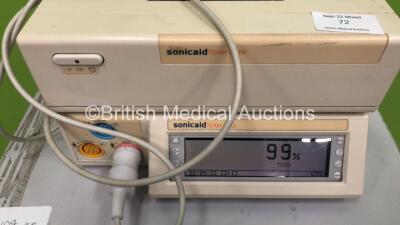 Sonicaid Team Duo Fetal Monitor on Stand with 1 x Toco Transducer (Powers Up) - 2