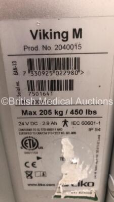 1 x Liko Viking M Electric Patient Hoist with Battery (No Power) and 1 x GE CDA19 Monitor, 1 x GE Tram-Rac 4A with Capnostat Module and 1 x GE Solar 8000i Unit - 5