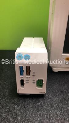 Datex Ohmeda Compact Anaesthesia Monitor *Mfd - 02/2008* with 1 x GE E-RESTN Multiparameter Module with SPO2, T1-T2, NIBP and ECG Options *Mfd - 01/2008* (Powers Up with SRAM Error) - 3