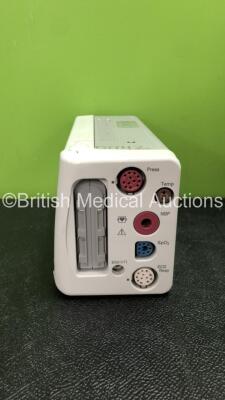 Philips IntelliVue X2 Handheld Patient Monitor Including ECG,Sp02,NBP, Press and Temp Options (Powers Up when Tested With Stock Battery, Battery Not Included, Damaged Casing and Missing Battery Cover-See Photos) **Mfd 04-2012** *SN DE03797423* - 3