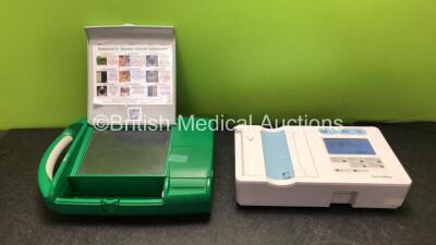 Mixed Lot Including 1 x Mediwatch PA-00262 Bardscan IIs Bladder Scanner with 1 x Battery (No Power Due to Possible Flat Battery with Damaged Lid Door-See Photo) 1 x Welch Allyn CP50 ECG Machine (Powers Up) *SN 109200501113, 02343*