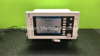 Drager Evita 4 Ventilator *Mfd - 2002* Version - 04.14, Running Hours - 92835h (Powers Up)