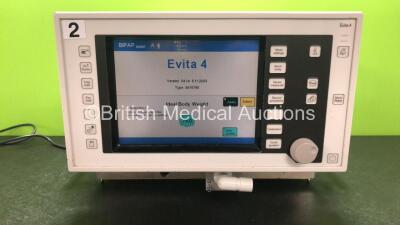 Drager Evita 4 Ventilator *Mfd - 2002* Version - 04.14, Running Hours - 92835h (Powers Up) - 2