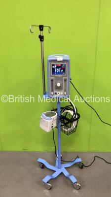 Viasys Infant Flow SiPAP Unit On Stand with Hoses and 1 x Fisher & Paykel MR850AEK Humidifier Unit (Both Power Up, SiPAP Unit with with Error 54-See Photo) *BCN02678*