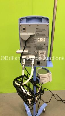 Viasys Infant Flow SiPAP Unit On Stand with Hoses and 1 x Fisher & Paykel MR850AEK Humidifier Unit (Both Power Up, SiPAP Unit with with Error 54-See Photo) *BCN02678* - 3