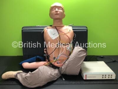 Laerdal Early Defibrillation Training Manikin with Monitor Interface in Case