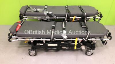 2 x Ferno Pegasus Ambulance Stretchers with 2 x Mattresses (Both Hydraulics Tested and Working) *SN PEG5926, PEG6317*