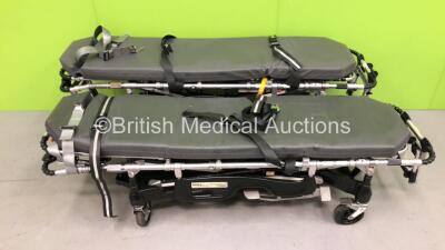 2 x Ferno Pegasus Ambulance Stretchers with 2 x Mattresses (Both Hydraulics Tested and Working) *SN PEG6214, PEG5045*