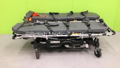 2 x Ferno Pegasus Ambulance Stretchers with 2 x Mattresses (Both Hydraulics Tested and Working) *SN PEG3451, PEG6736*