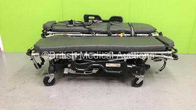 2 x Ferno Pegasus Ambulance Stretchers with 2 x Mattresses (Both Hydraulics Tested and Working) *SN PEG5376, PEG4763*