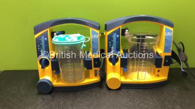 2 x Laerdal Suction Units with Cups and 1 x Lid (Both Power Up) *78201467910 / 78391472819*